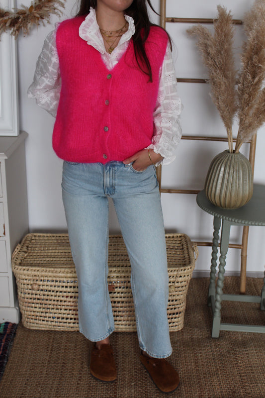 Gilet Marcel rose